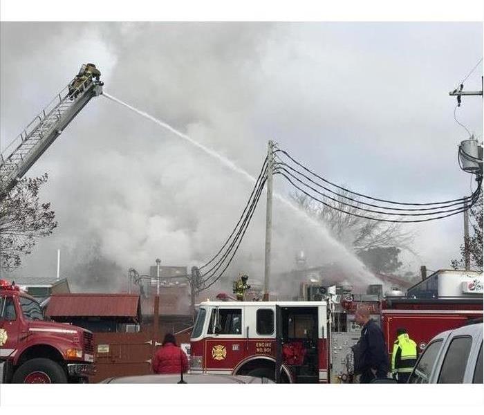 Fire at a commercial property 